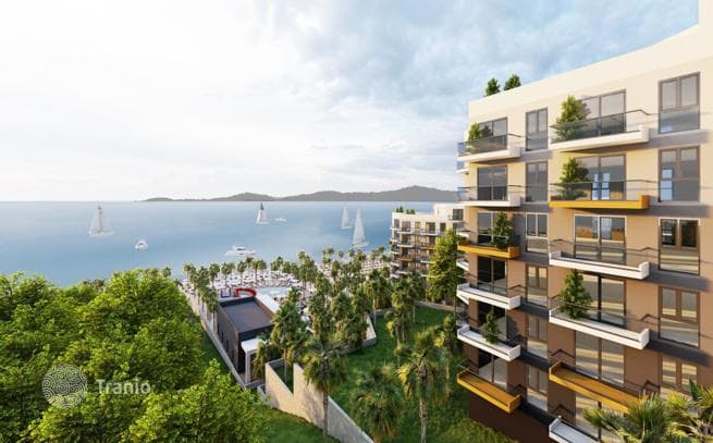 Apartments in a Beachfront Residential Complex in Bodrum