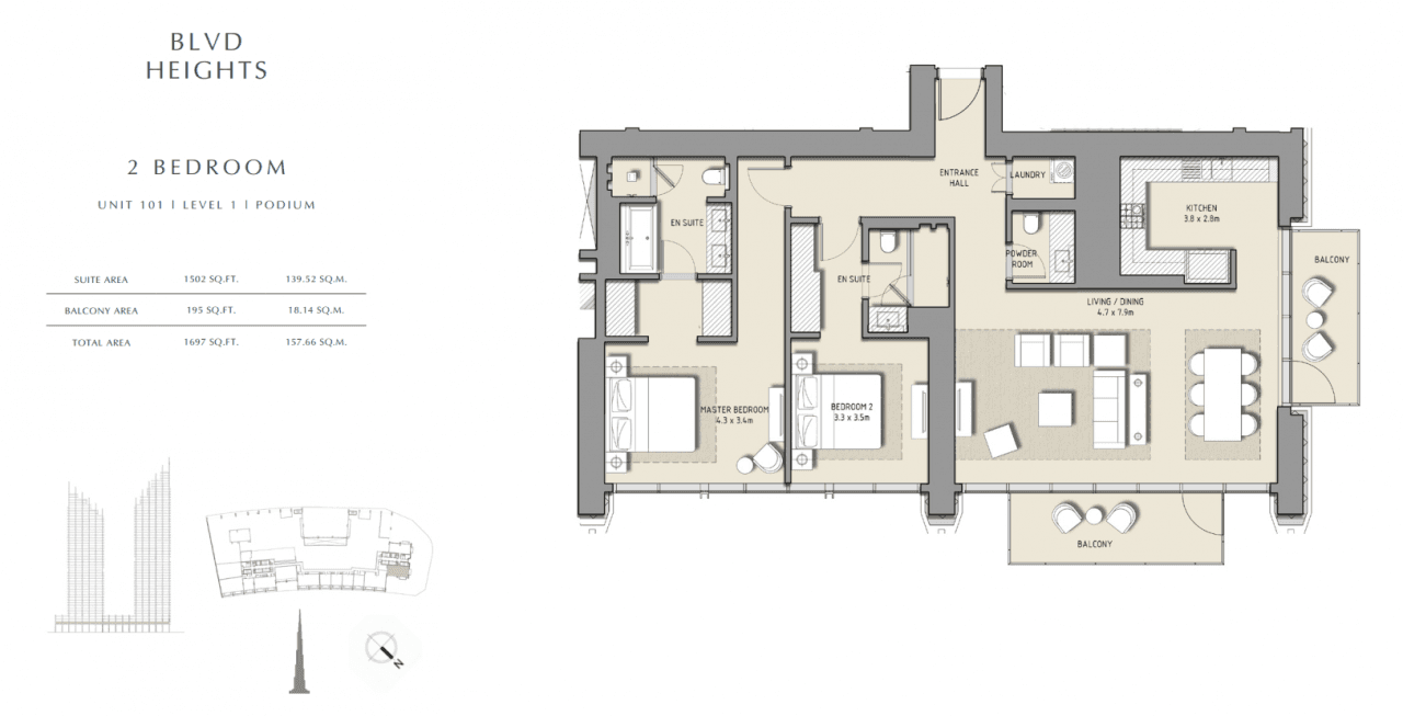 2-Bedroom Apartment in Downtown Dubai, photo 5