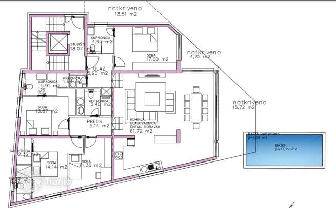 3-Bedroom Apartment with Shared Pool in Sukosan, Zadar, photo 3