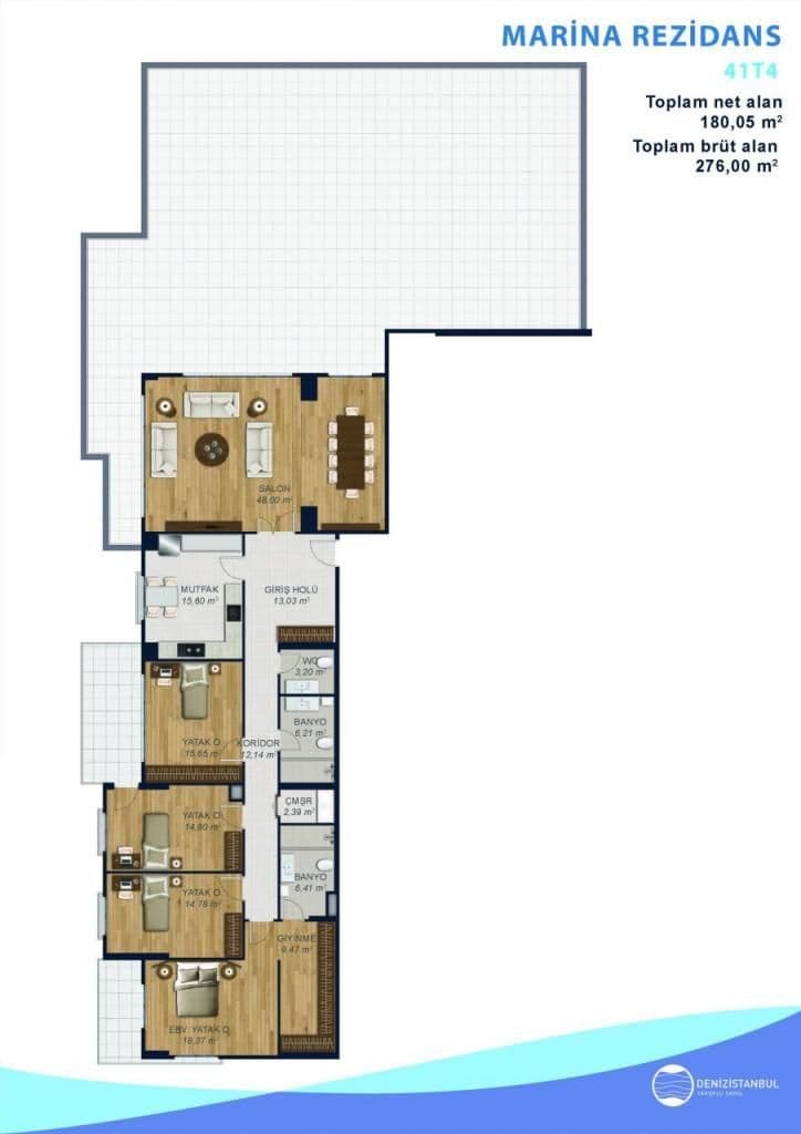 4-Bedroom Penthouse in Istanbul, photo 4