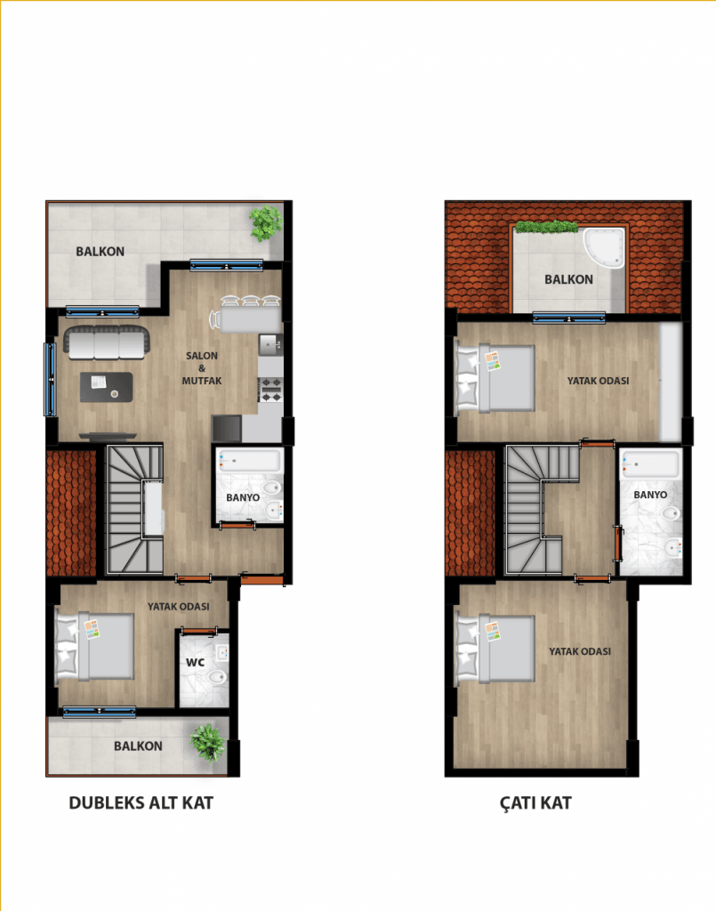 3-Bedroom Penthouse in Side, Turkey