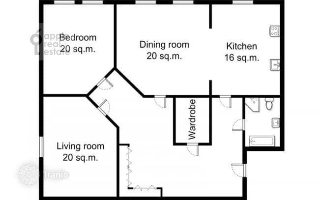 2-Bedroom Apartment in Khamovniki, Moscow, photo 3