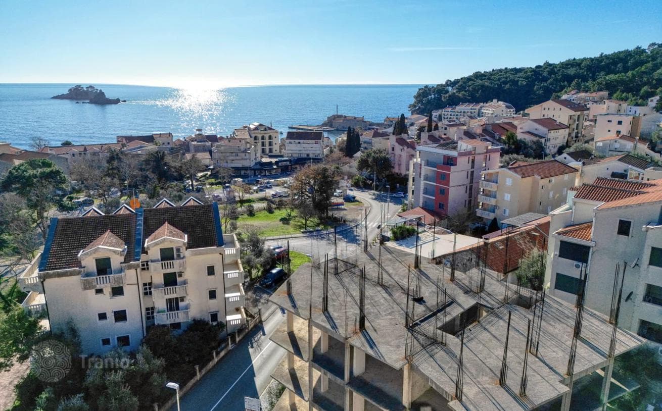 Land Plot with Unfinished House in Petrovac, Montenegro