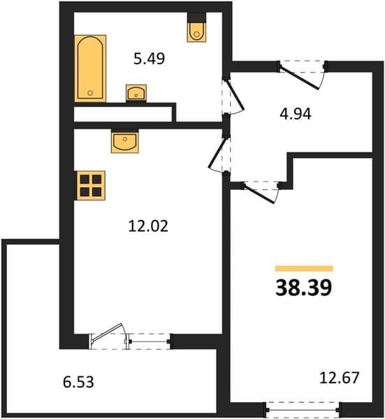 1-Bedroom Apartment in Botanica Hills, Nebug