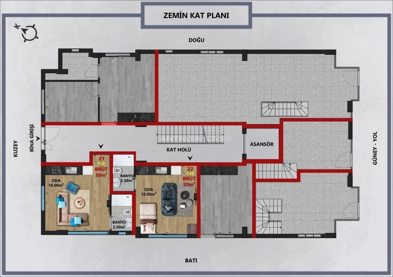 4-Bedroom Penthouse in Muratpasa, Antalya