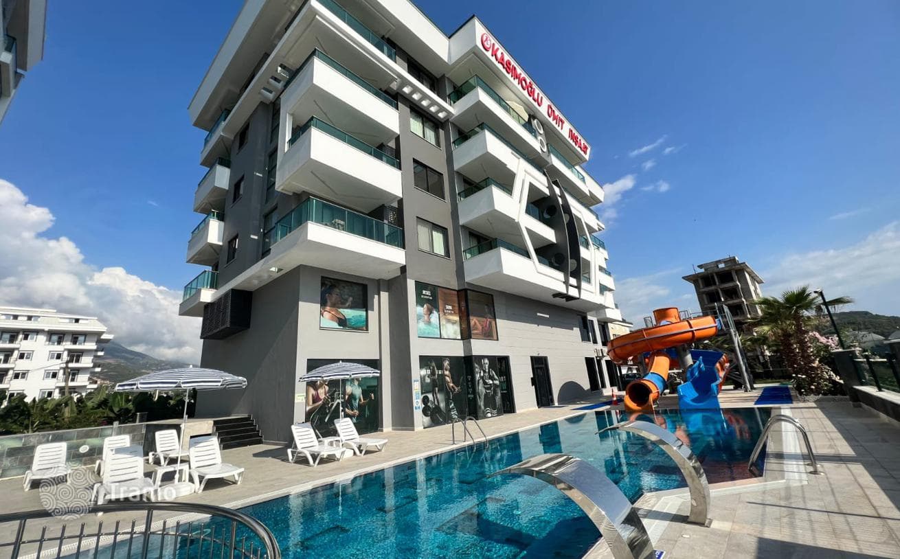 3-Bedroom (3+1) Furnished Apartment with Sea and Garden Views in Kargicak, Alanya