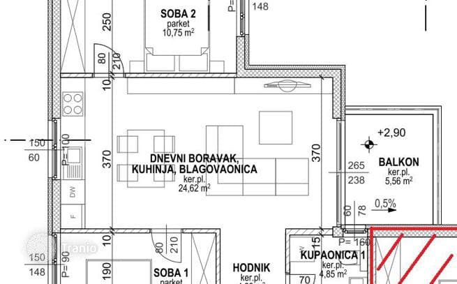 2-Bedroom Apartment in Opatija