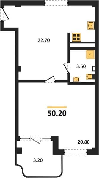 Studio Apartment in Monaco Residential Complex, Agoy