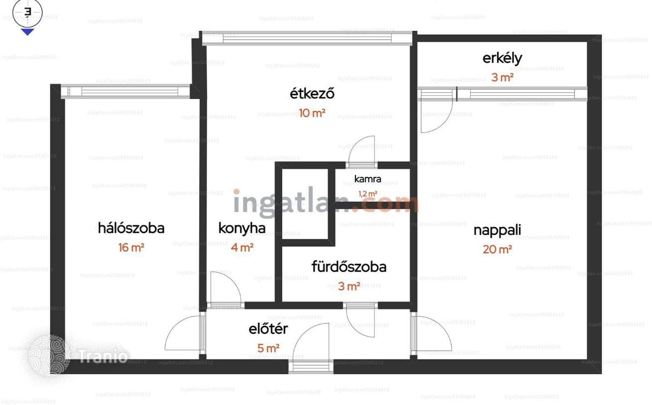 1-Bedroom Townhouse in Debrecen, photo 2