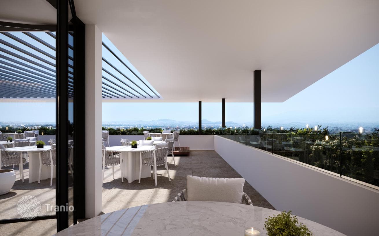 New Apartments with Shared Pool and Rooftop Restaurant in Piraeus, Athens