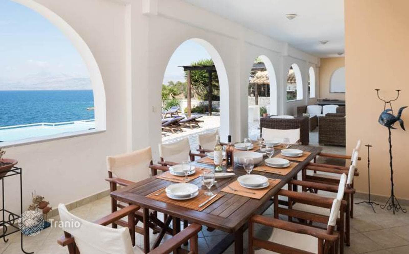 Beachfront Villa with Private Sea Access in Kassiopeia, Corfu