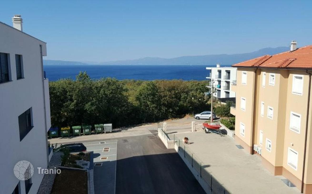 2-Bedroom Apartment with Sea View 200 m from the Beach in Croatia