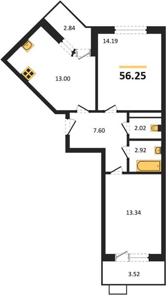 Apartment in Sady u Morya, Temryuk