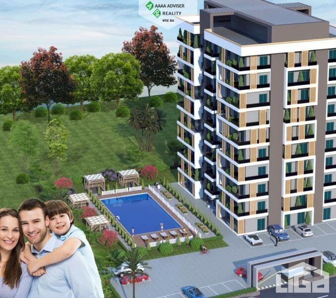 Квартира в Мерсине, Турция, 45 м²