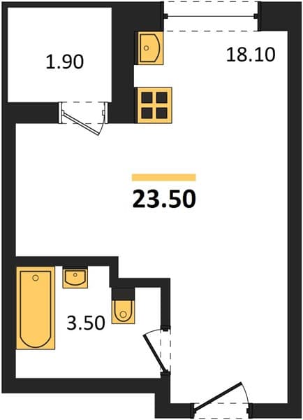 Studio Apartment in Neskuchny Sad, Sochi