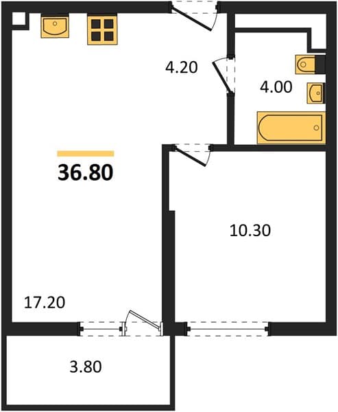 Studio Apartment in Lestoriya, Kudepta, Sochi