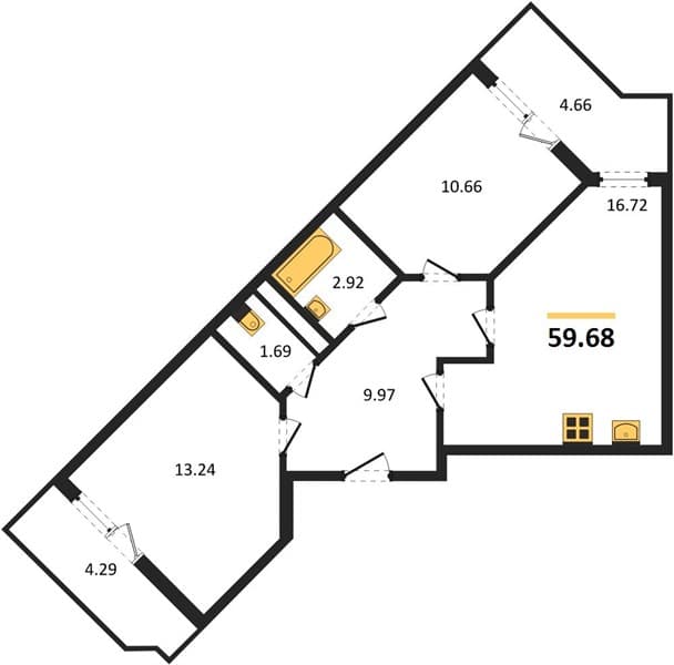 1-Bedroom Apartment in Botanica Hills, Nebug