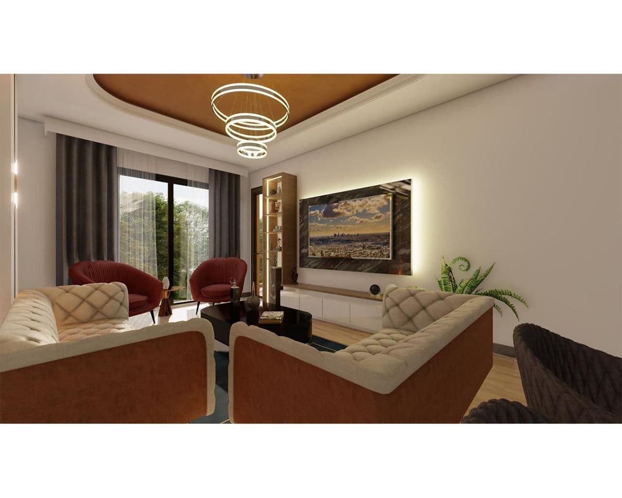 Квартира в Алании, Турция, 48 м², фото 2