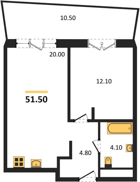 1-Bedroom Apartment in Hotel Complex Morello, Anapa