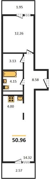 1-Bedroom Apartment in Oxygen Residential Complex, Sochi