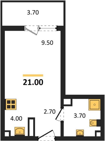 Studio Apartment in Lestoriya, Sochi