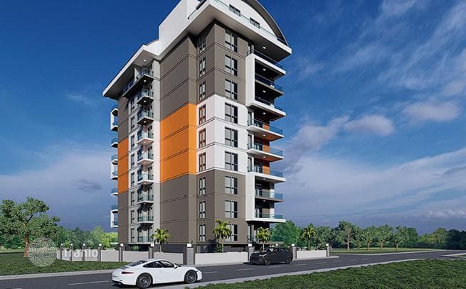 New Apartments with Shared Pool in Oba, Alanya