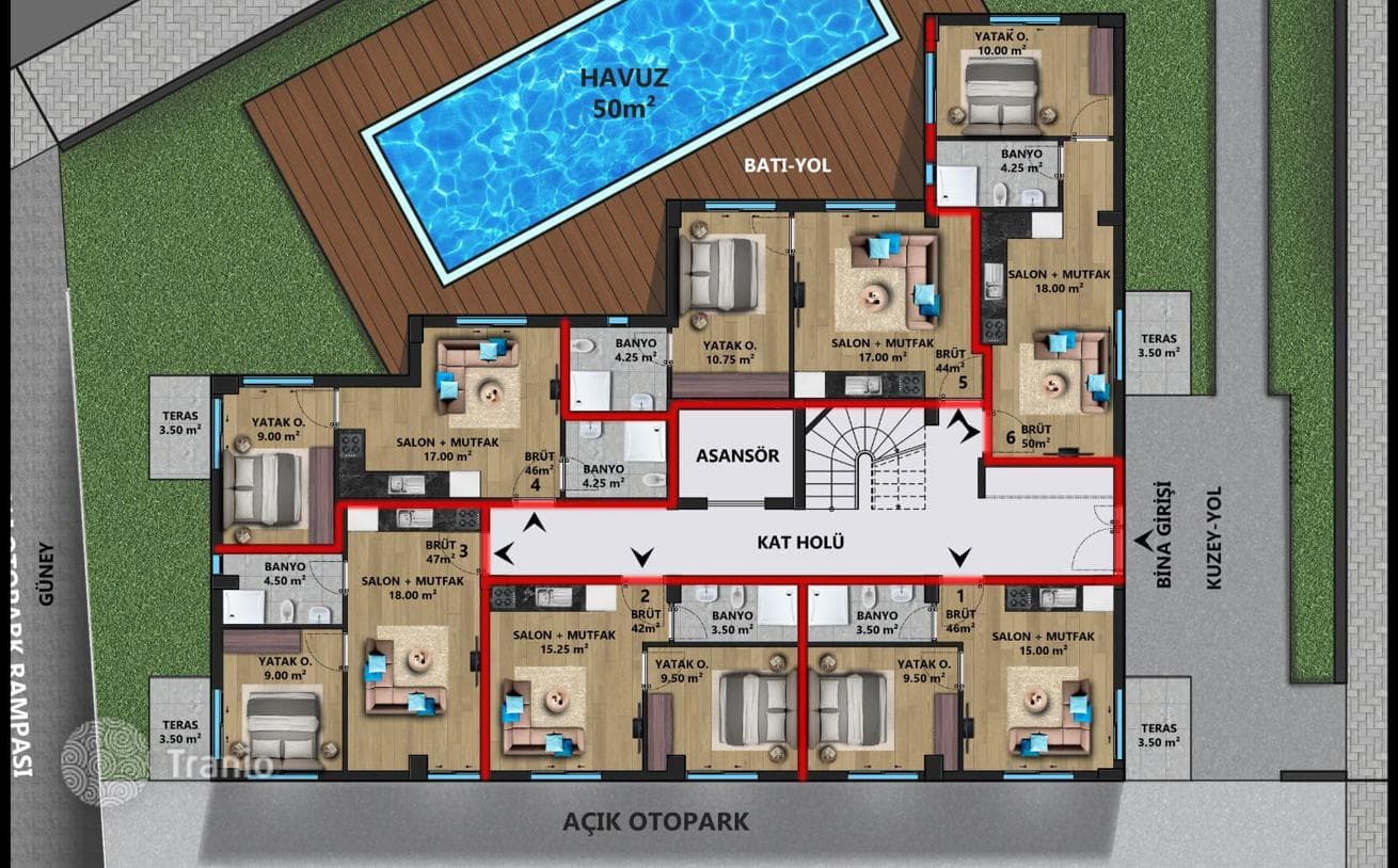 New Build Apartments Eligible for Residence Permit in Lara, Antalya, photo 2