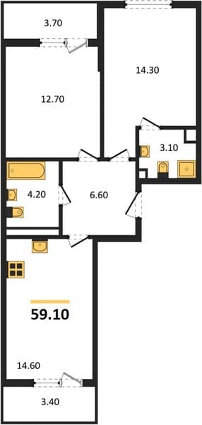 2-Bedroom Apartment in Lestoria, Sochi