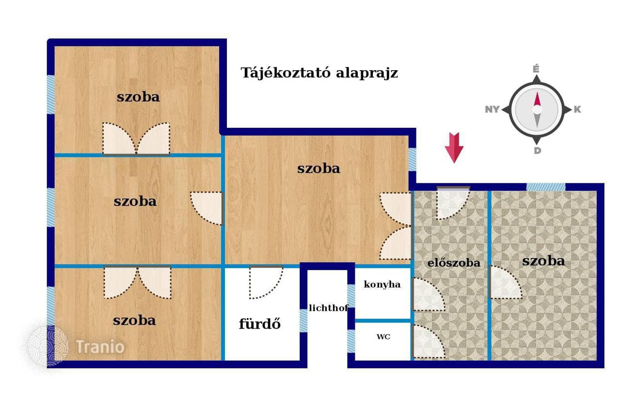 5-комнатная квартира 145 м² в Районе IX (Ференцвароше), Венгрия, фото 4