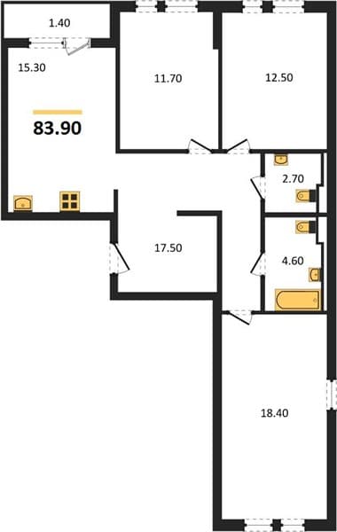2-Bedroom Apartment with Sea View in Novorossiysk
