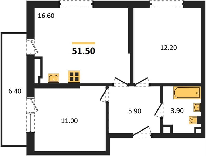 1-Bedroom Apartment in Lestorium, Sochi