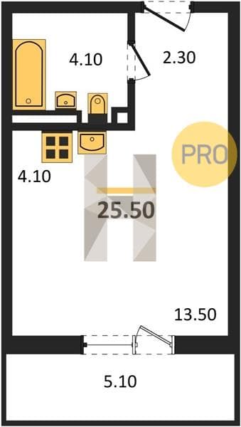 Studio Apartment in Flora, Kudepsta, Sochi