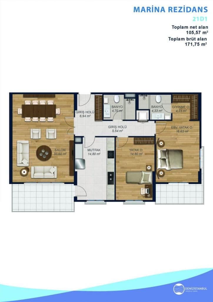 Апартаменты в Стамбуле, Турция, 168.3 м², фото 5