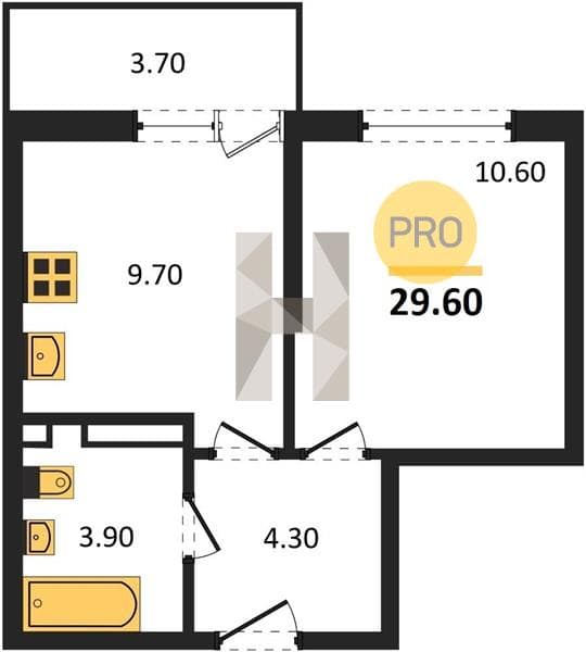 Studio Apartment in Flora, Kudepta, Sochi