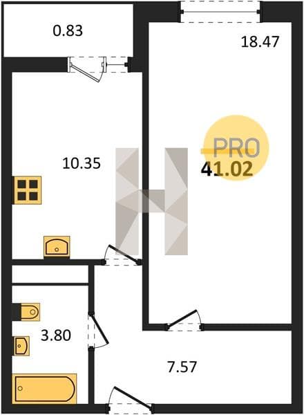 Studio Apartment in Tsentralny Residential Complex, Anapa