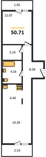 Studio Apartment in Oxygen, Sochi
