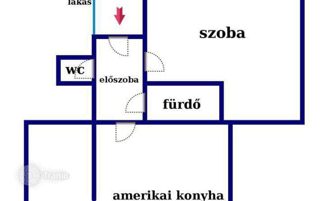 3-комнатная квартира 69 м² в Районе XIII, Венгрия, фото 5