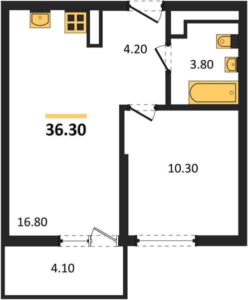Studio Apartment in Lesotoriya, Sochi
