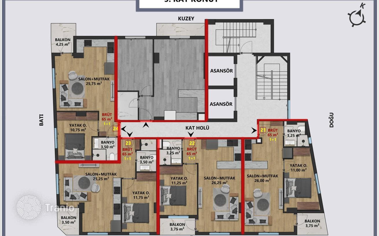 New Apartments with Designer Finishes on Main Street in Muratpasa, Antalya, photo 4