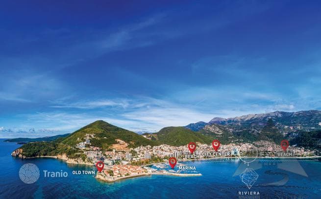 1-Bedroom Apartment with Sea View in Budva