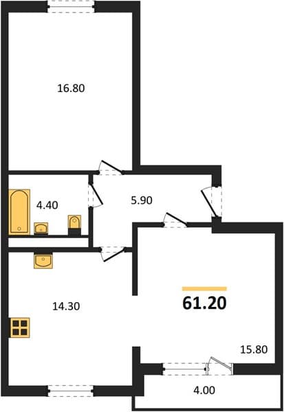 1-Bedroom Apartment in Mountain Quarter, Sochi