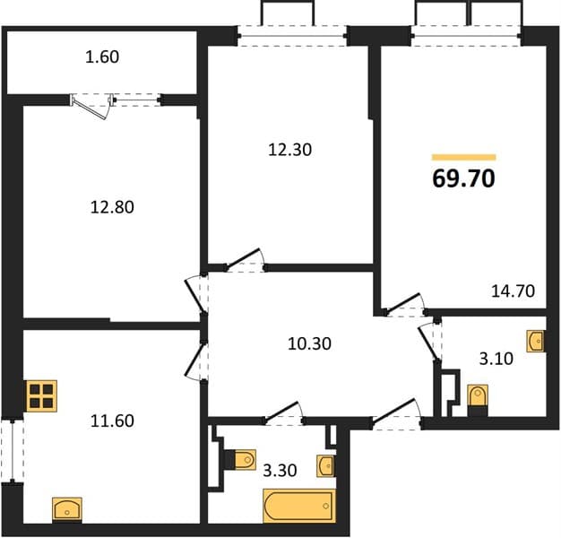 3-Bedroom Apartment in Porto-Novo, Tsemdolina