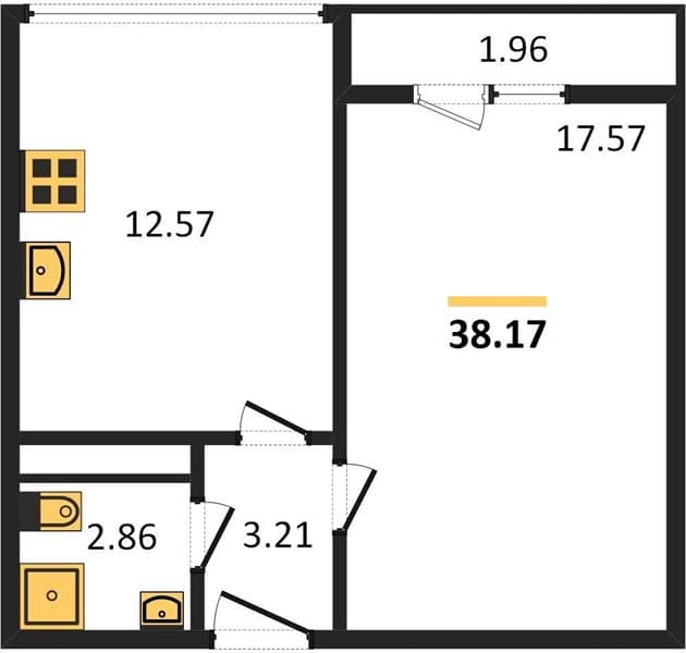 Studio Apartment in Oxygen Complex, Bytkha, Sochi