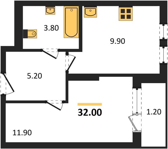 Studio Apartment in Barsa, Novorossiysk