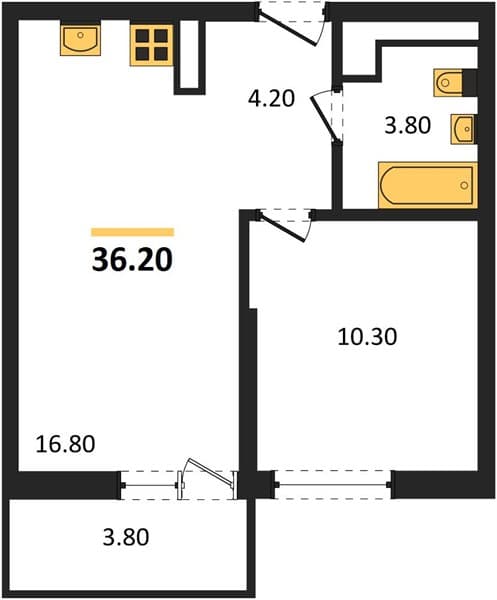 Studio Apartment in Lestorea, Sochi