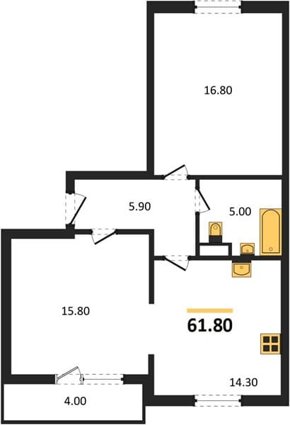 2-Bedroom Apartment in Mountain Quarter, Sochi
