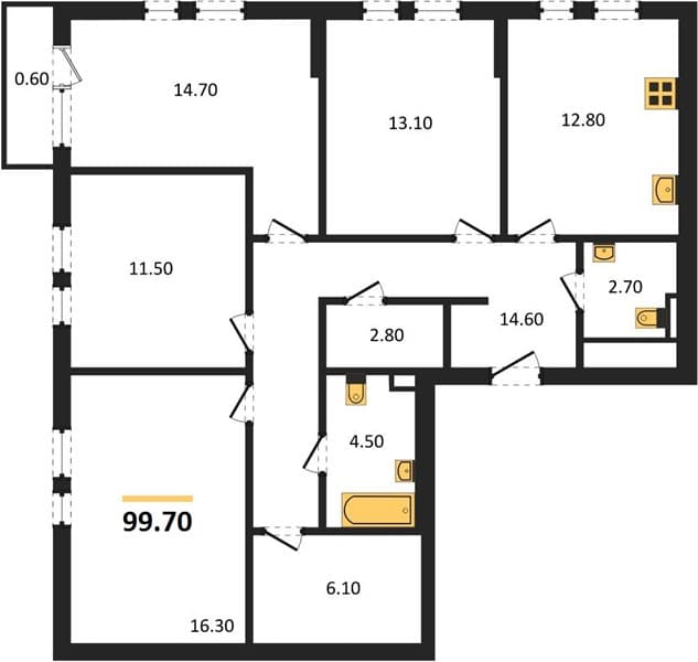 3-Bedroom Apartment with Sea View in Novorossiysk