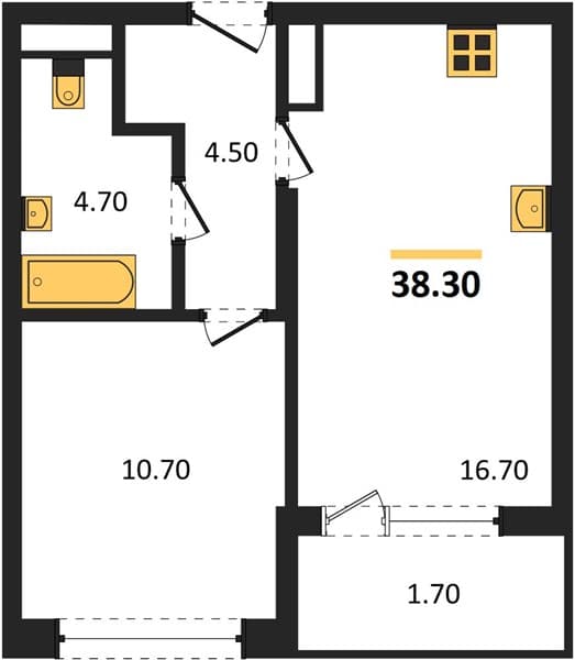 Studio Apartment with Sea View in Supsekh