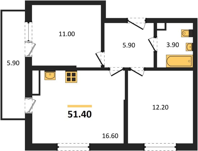 1-Bedroom Apartment in Lestorium, Sochi
