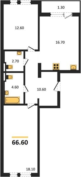 1-Bedroom Apartment with Sea View in Novorossiysk